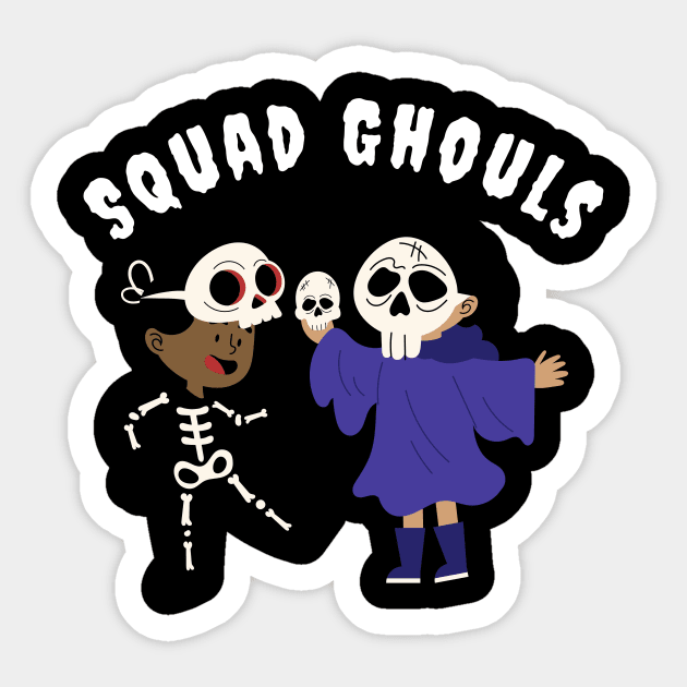 Squad Ghouls Costume for Halloween Sticker by neverland-gifts